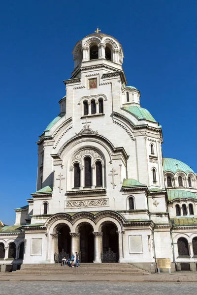 Sofia Bulgarije April 2017 Geweldig Uitzicht Kathedraal Saint Alexander Nevski — Stockfoto