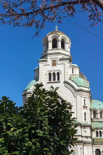 Sofia Bulgaria April 2017 Amazing View Cathedral Saint Alexander Nevski — Stock Photo, Image