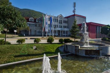 Sapareva Banya, Bulgaristan - 13 Ağustos 2013: Spa merkezi Resort Sapareva Banya, Bulgaristan