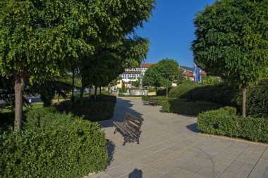 Sapareva Banya, Bulgaristan - 13 Ağustos 2013: Spa merkezi Resort Sapareva Banya, Bulgaristan