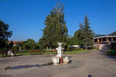 Sapareva Banya, Bulgaristan - 13 Ağustos 2013: Spa merkezi Resort Sapareva Banya, Bulgaristan