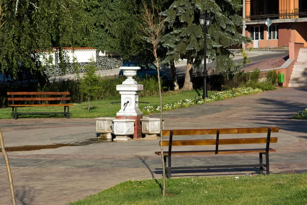 Sapareva Banya Bulharsko Srpna 2013 Centrum Lázeňského Letoviska Sapareva Banya — Stock fotografie