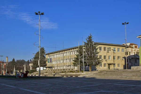 Panagyurishte Bulharsko Prosince 2013 Panorama Centrální Náměstí Historického Města Panagyurishte — Stock fotografie