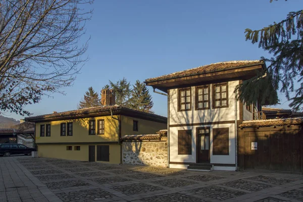 Panagyurishte, Bulgaristan - 13 Aralık 2013: Tarihi bina müzede Panagyurishte kasaba, Pazarcık bölge, Bulgaristan