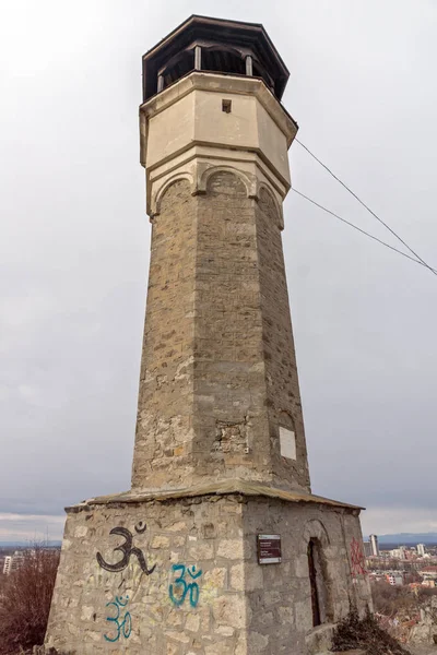 Plovdiv Bulharsko Prosinec 2016 Středověká Budova Hodinová Věž Městě Plovdiv — Stock fotografie