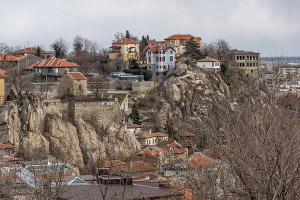 Plovdiv Bulgaria Декабря 2016 Панорамный Вид Город Пловдив Холма Сахат — стоковое фото