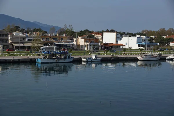 Keramoti Griechenland April 2016 Herrlicher Blick Auf Den Hafen Des — Stockfoto