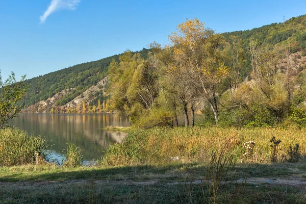 Hösten Pancharevo Sjön Lake Sofia City Region Bulgarien — Stockfoto