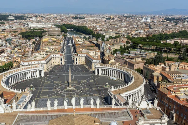 Amazing Panoramic View Vatican City Rome Dome Peter Basilica Italy — Stock Photo, Image