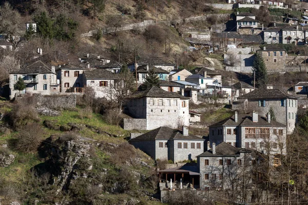 Panoramisch Uitzicht Dorp Kipoi Zagori Epirus Griekenland — Stockfoto
