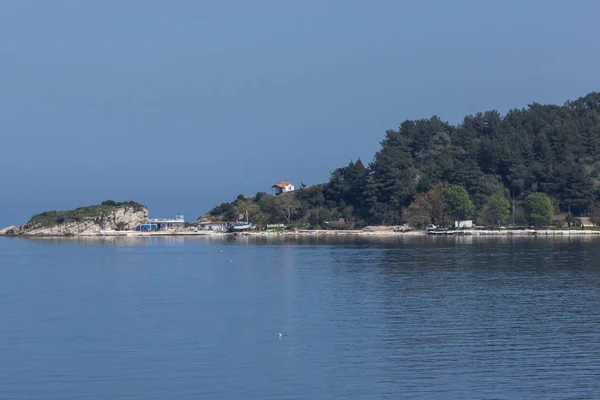 Thassos Griechenland April 2016 Panoramablick Auf Thassos Stadt Ostmakedonien Und — Stockfoto