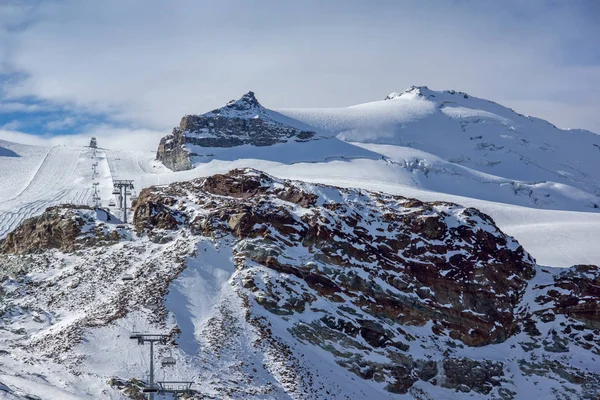 Matterhorn Buzul Cennet Sviçre Alplerin Muhteşem Kış Görünümü — Stok fotoğraf