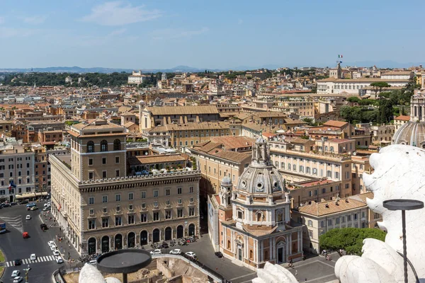 Řím Itálie Června 2017 Úžasný Výhled Piazza Venezia Římě Itálie — Stock fotografie