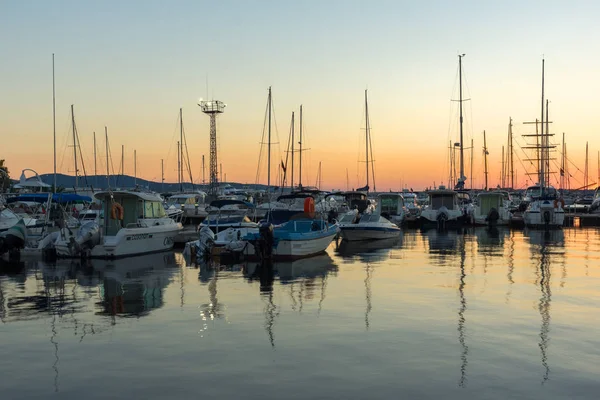 Sozopol Bulgária Julho 2016 Amazing Sunset Porto Sozopol Região Burgas — Fotografia de Stock