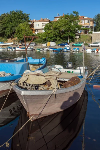 Sozopol Bułgaria Lipca 2016 Niesamowitą Panoramą Portu Miasta Sozopol Region — Zdjęcie stockowe