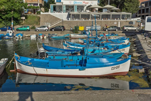 Sozopol Bułgaria Lipca 2016 Niesamowitą Panoramą Portu Miasta Sozopol Region — Zdjęcie stockowe