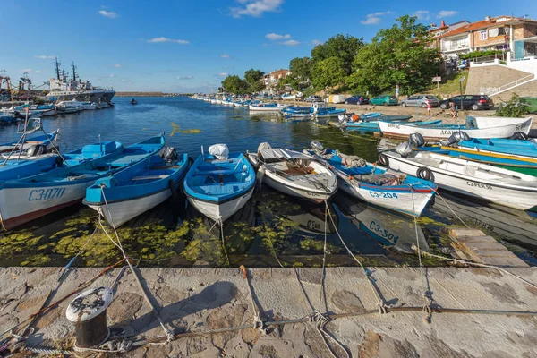 Sozopol Bułgaria Lipca 2016 Niesamowitą Panoramą Portu Miasta Sozopol Region — Zdjęcie stockowe