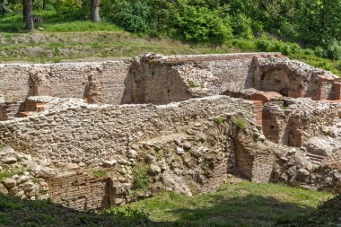 Antik Roma şehri Diokletianopolis, Hisarya kasaba, Plovdiv bölge, Bulgaristan builings kalıntıları