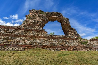 Diocletianopolis, kasaba Hisarya, Plovdiv bölge, Bulgaristan Roma surlarının kalıntıları