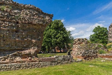 Diocletianopolis, kasaba Hisarya, Plovdiv bölge, Bulgaristan Roma surlarının kalıntıları