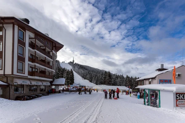 Pamporovo Bulgarie Janvier 2013 Vue Hiver Station Ski Pamporovo Rhodope — Photo