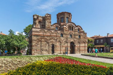 Nessebar, Bulgaristan - 30 Temmuz 2014: kilise İsa Pantokrator Nessebar kasaba, Burgaz bölge, Bulgaristan
