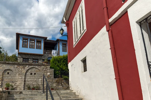 Xanthi Grecia Septiembre 2017 Calle Casas Antiguas Casco Antiguo Xanthi — Foto de Stock