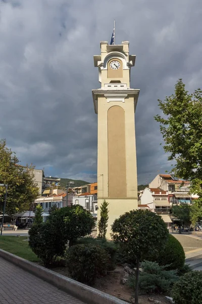 Xanthi Grecia Septiembre 2017 Torre Del Reloj Casco Antiguo Xanthi — Foto de Stock