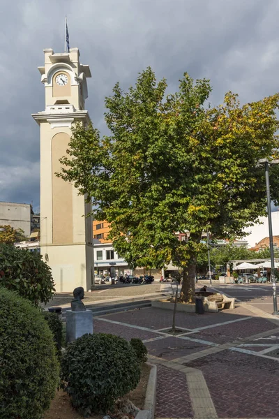 Xanthi Grécia Setembro 2017 Torre Relógio Cidade Velha Xanthi Macedônia — Fotografia de Stock