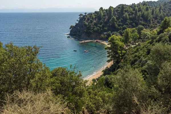 Seascape Zografou Strandtól Sithonia Félszigeten Chalkidikin Central Macedonia Görögország — Stock Fotó