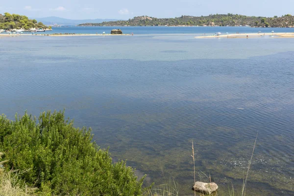 Mare Livari Beach Vourvourou Nella Penisola Sithonia Calcidica Macedonia Centrale — Foto Stock