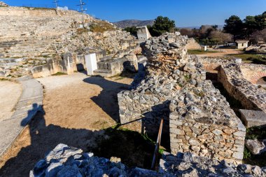 Philippi, Doğu Makedonya ve Trakya, Yunanistan, antik kentin kalıntıları