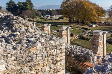 Philippi, Doğu Makedonya ve Trakya, Yunanistan, antik kentin kalıntıları