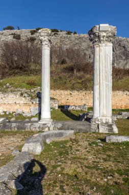 Philippi, Doğu Makedonya ve Trakya, Yunanistan, antik kentin kalıntıları