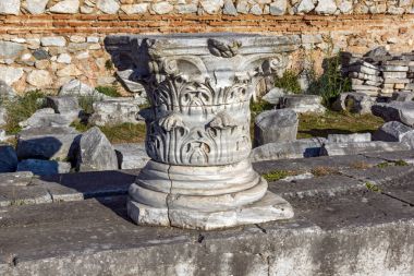 Philippi, Doğu Makedonya ve Trakya, Yunanistan, antik kentin kalıntıları
