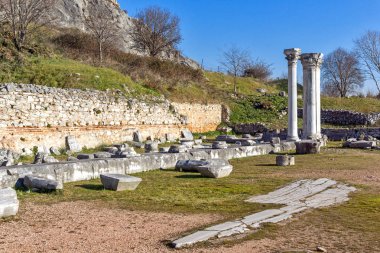 Philippi, Doğu Makedonya ve Trakya, Yunanistan, antik kentin kalıntıları