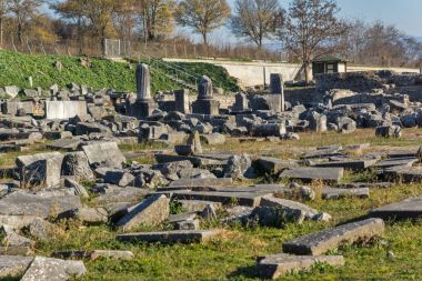 Philippi, Doğu Makedonya ve Trakya, Yunanistan, antik kentin kalıntıları