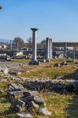 Philippi, Doğu Makedonya ve Trakya, Yunanistan, antik kentin kalıntıları