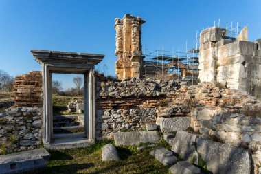 Philippi, Doğu Makedonya ve Trakya, Yunanistan, antik kentin kalıntıları