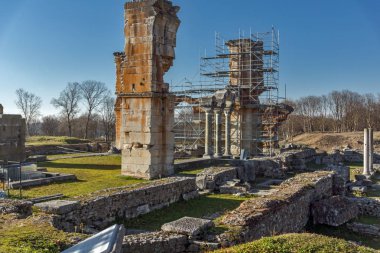 Philippi, Doğu Makedonya ve Trakya, Yunanistan, antik kentin kalıntıları