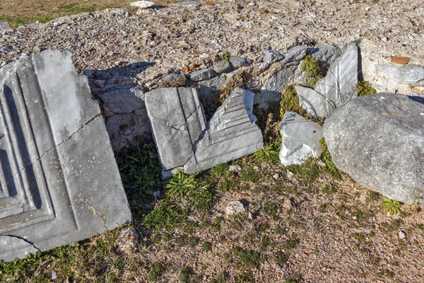 Ruinerna Den Antika Staden Philippi Östra Makedonien Och Thrakien Grekland — Stockfoto