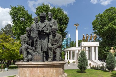 Skopje, Makedonya - 13 Mayıs 2017: anıt Üsküp şehir merkezinde, Makedonya Cumhuriyeti