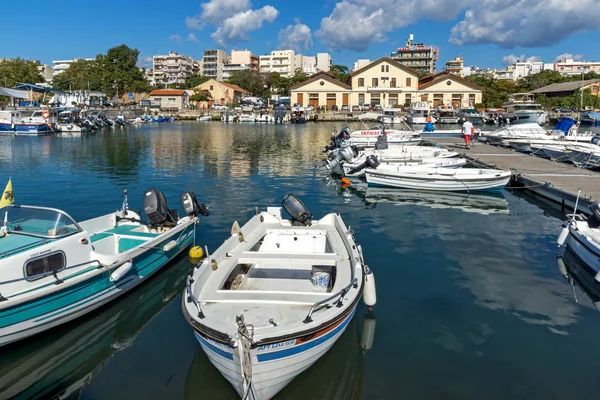 Αλεξανδρούπολη Ελλάδα Σεπτεμβρίου 2017 Λιμάνι Και Πανοραμική Θέα Στην Πόλη — Φωτογραφία Αρχείου