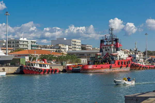 Alexandroupoli Grécia Setembro 2017 Porto Panorama Para Cidade Alexandroupoli Macedônia — Fotografia de Stock