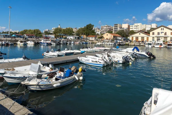 Αλεξανδρούπολη Ελλάδα Σεπτεμβρίου 2017 Λιμάνι Και Πανοραμική Θέα Στην Πόλη — Φωτογραφία Αρχείου