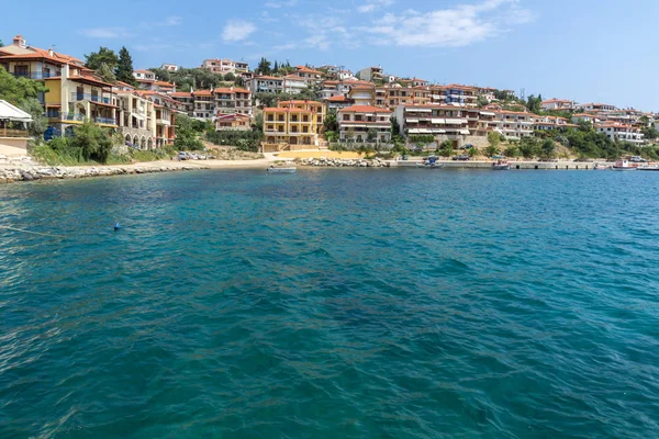 stock image Panoramic view of town of Pyrgadikia at Chalkidiki, Central Macedonia, Greece