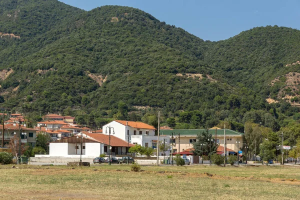 Blick Auf Die Stadt Stratoni Bei Chalkidiki Zentralmakedonien Griechenland — Stockfoto