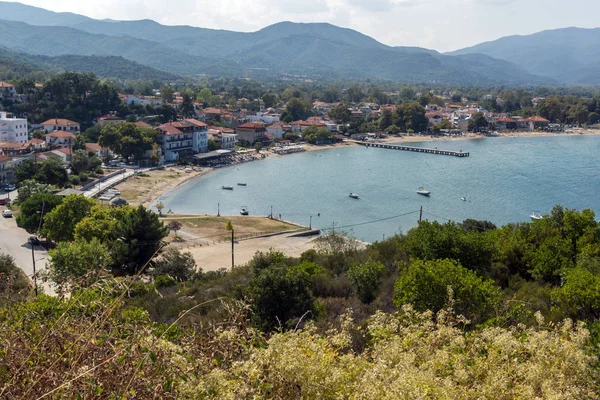 Panoramik Şehir Olimpiada Chalkidiki Orta Makedonya Yunanistan — Stok fotoğraf