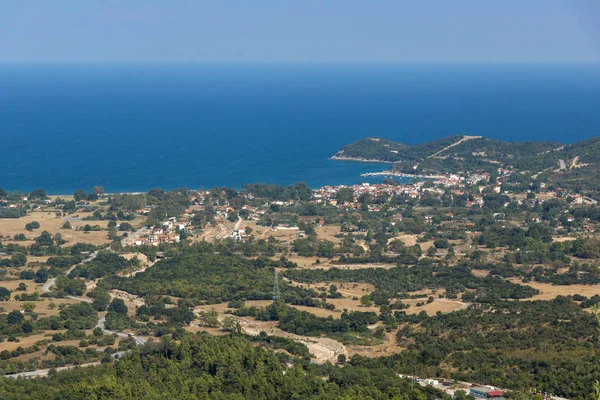 Incredibile Paesaggio Estivo Calcidica Macedonia Centrale Grecia — Foto Stock