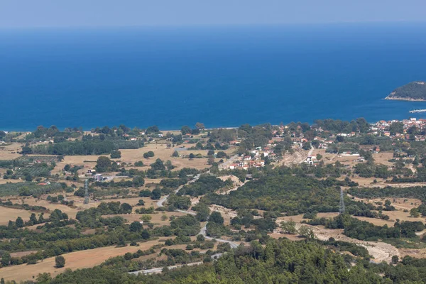 Paysage Estival Incroyable Chalcidique Macédoine Centrale Grèce — Photo